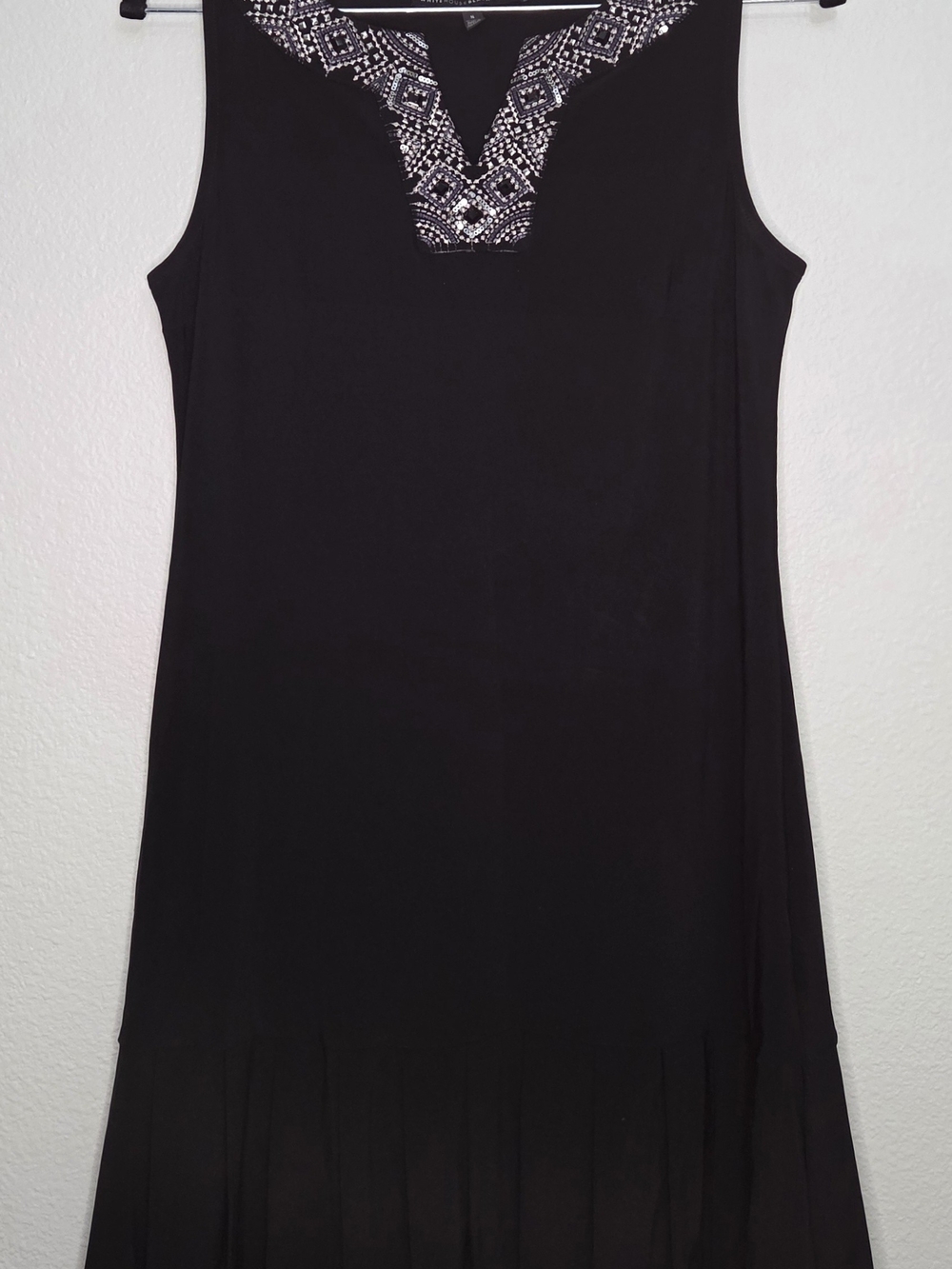 White House Black Market Sleeveless Black Dress Size S
